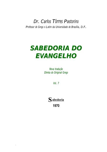 Dr Carlos Tôrres Pastorino - a era do espírito