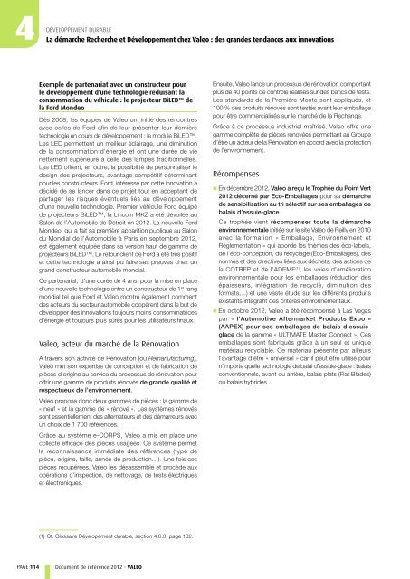 Document de référence 2012 (PDF 1.92MB) - Valeo