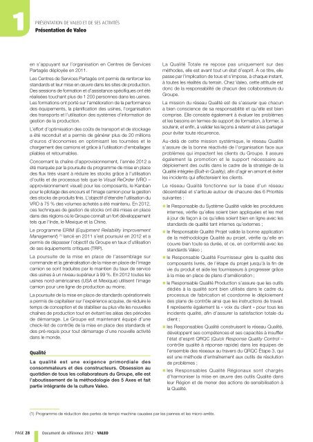 Document de référence 2012 (PDF 1.92MB) - Valeo