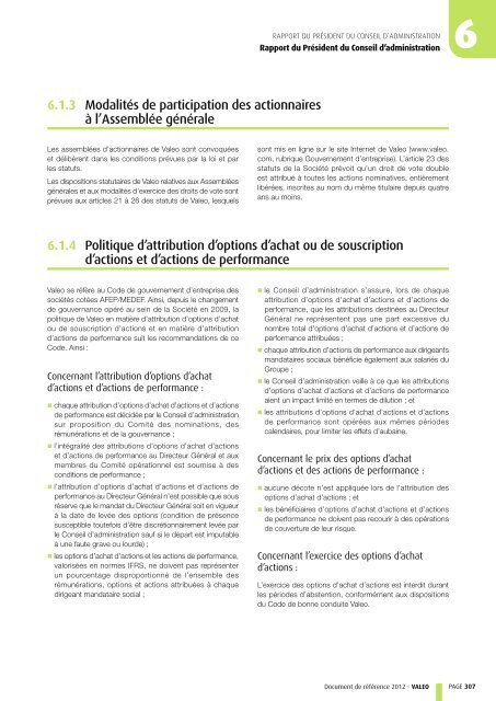 Document de référence 2012 (PDF 1.92MB) - Valeo