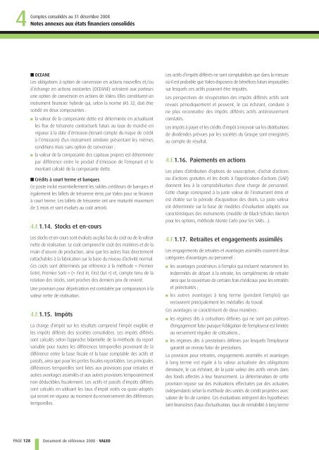 Document de référence 2008 - Valeo