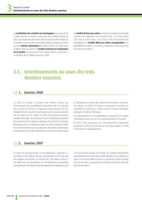 Document de référence 2008 - Valeo