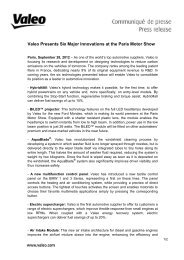 Valeo Presents Six Major Innovations at the Paris Motor Show (PDF ...