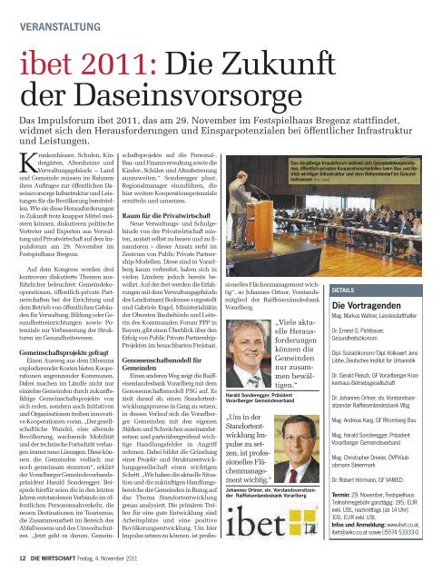 Die Wirtschaft Nr. 44 vom 4. November 2011