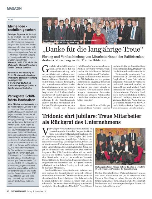 Die Wirtschaft Nr. 44 vom 4. November 2011