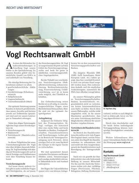 Die Wirtschaft Nr. 44 vom 4. November 2011