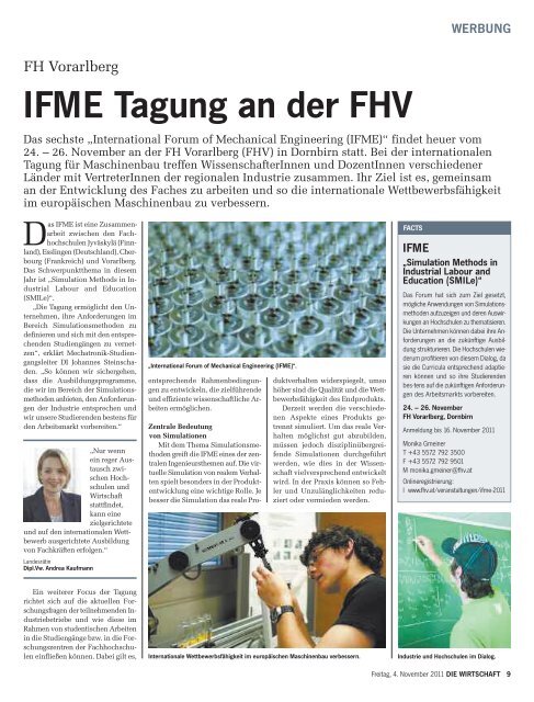 Die Wirtschaft Nr. 44 vom 4. November 2011