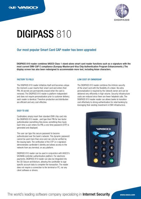 DIGIPASS 810 - Vasco