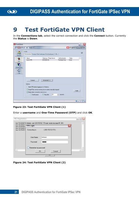 DIGIPASS Authentication for FortiGate IPSec VPN - Vasco