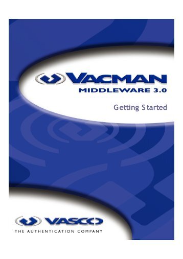 VACMAN Middleware Getting Started - Vasco