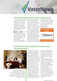 VUG News - Vater Unternehmensgruppe