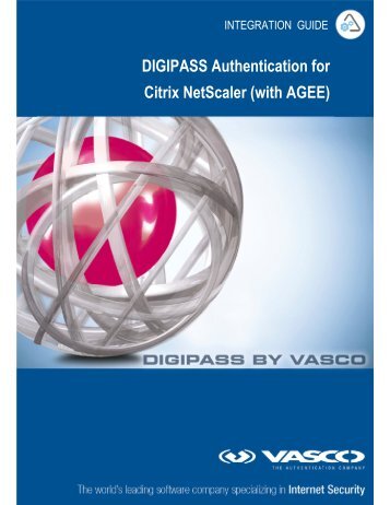 DIGIPASS Authentication for Citrix NetScaler (with AGEE) - Vasco