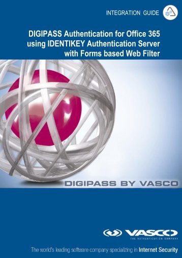 DIGIPASS Authentication for Office 365 using IDENTIKEY ... - Vasco