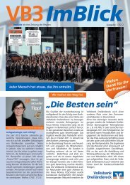 Titel: Die Besten sein (Ausgabe 1/2012) - Volksbank Dreiländereck eG