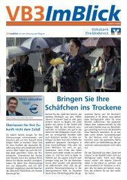 Bringen Sie Ihre Schäfchen ins Trockene - Volksbank Dreiländereck ...