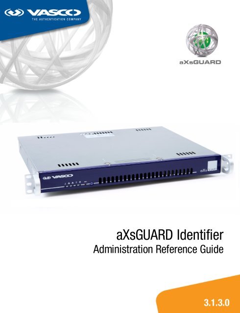 aXs GUARD Identifier Administration Reference - Vasco
