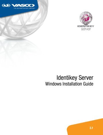 Identikey Server Windows Installation Guide - Vasco