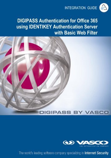 DIGIPASS Authentication for Office 365 using IDENTIKEY ... - Vasco