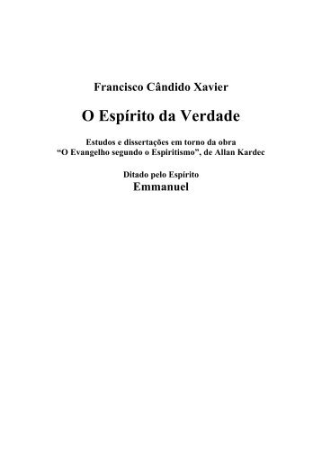 O Espírito da Verdade - GE Fabiano de Cristo