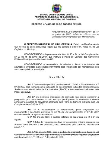 4303.pdf - Prefeitura Municipal de Cachoeirinha