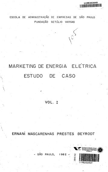 marketing de energia eletrica estudo de caso - Sistema de ...