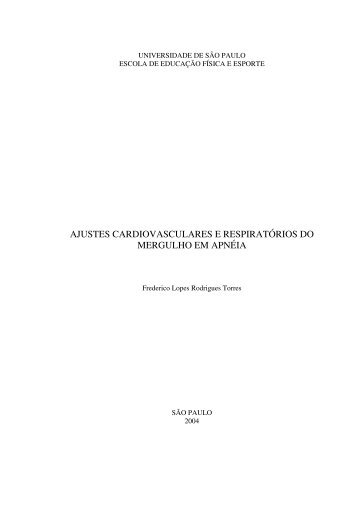 ajustes cardiovasculares e respiratórios do mergulho ... - Aida Brasil