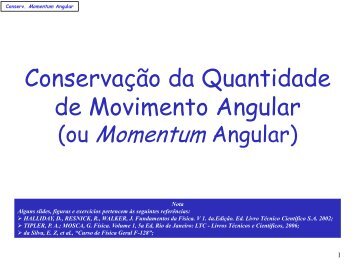 Conservação momentum angular