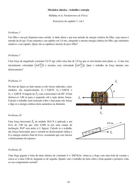 Caderno de Exercícios Resolvidos de Física - Universidade Aberta