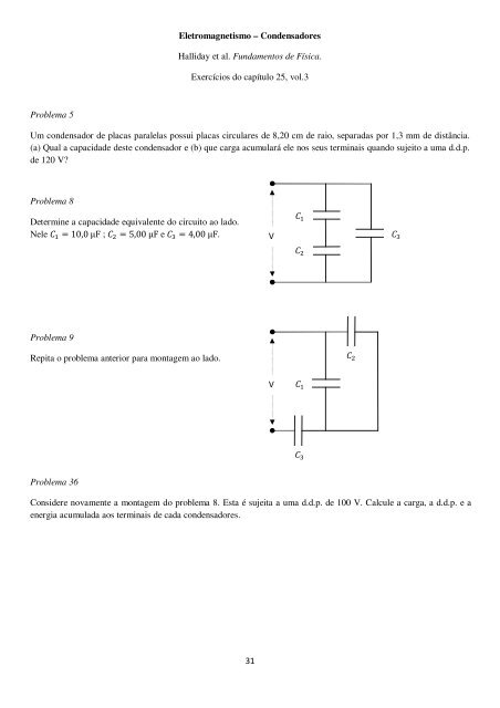 Caderno de Exercícios Resolvidos de Física - Universidade Aberta