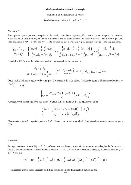 Caderno de Exercícios Resolvidos de Física - Universidade Aberta