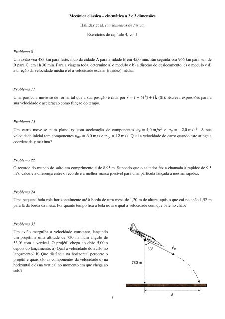 Caderno de Exercícios Resolvidos de Física - Universidade Aberta