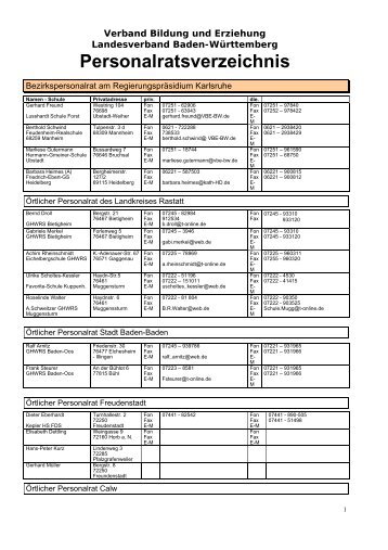 Verband Bildung und Erziehung - VBE Baden-Württemberg