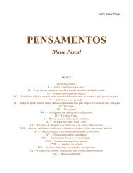 PENSAMENTOS Blaise Pascal - Roberto Tenorio