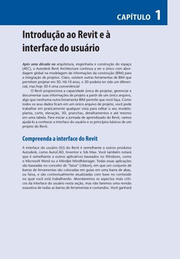 CAPÍTULO 1 Introdução ao Revit e à interface do usuário - Grupo A