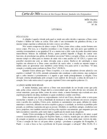 Cartas 050 a 068 - Congregação dos Sagrados Estigmas