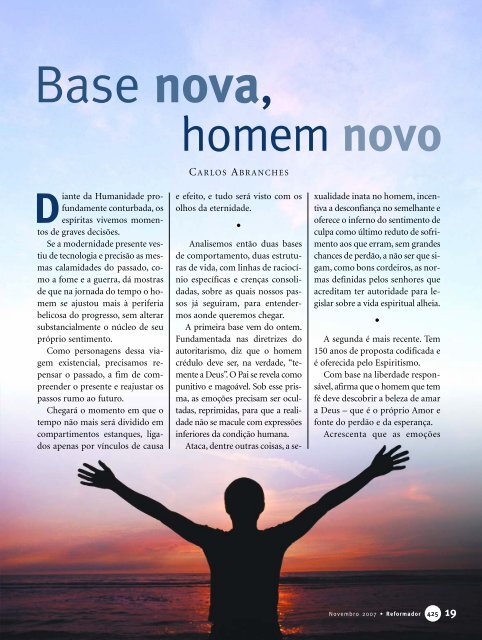 reformador novembro 2007 - a.qxp - Federação Espírita Brasileira