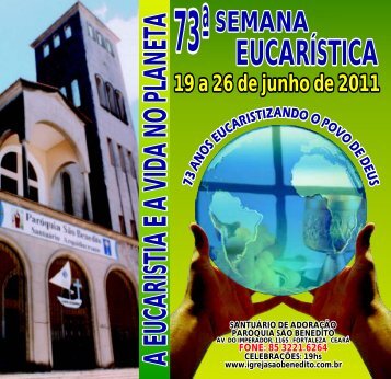 SEMANA PROGRAMA - igreja são benedito