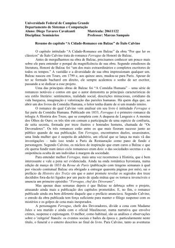 Resumo d'A Cidade-Romance em Balzac.pdf - Departamento de ...