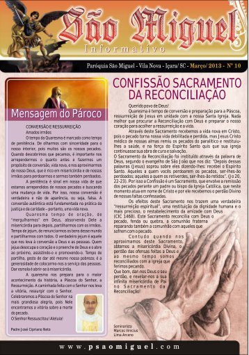 informativo paroquial - Paróquia São Miguel