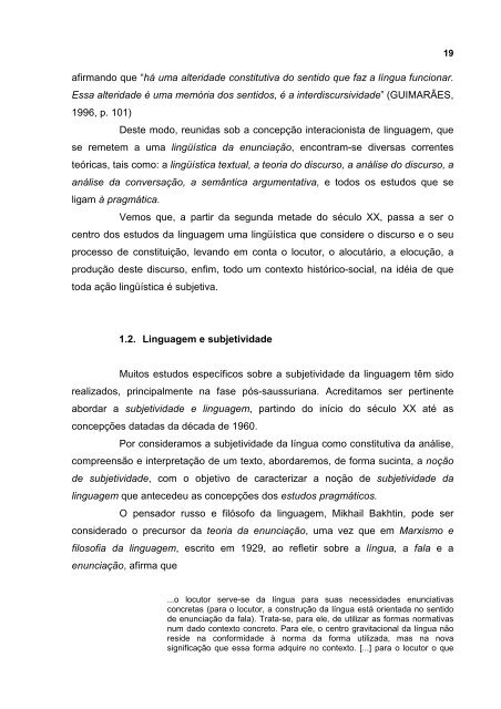 Dissertação completa - Programa de Pós-Graduação em Letras - UEM