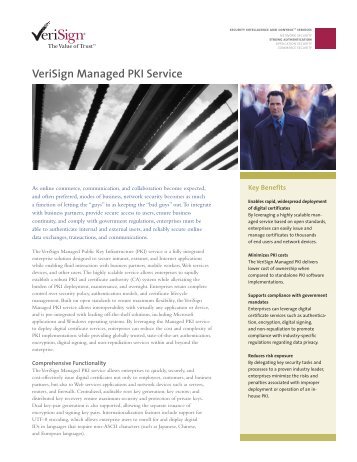 VeriSign Managed PKI Service - Verisign.ch