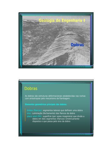 Geologia de Engenharia I Dobras Dobras - Engenharia de Minas