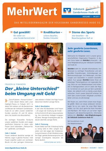 Ausgabe 04.2011 - Volksbank Ganderkesee-Hude eG