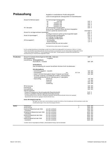 1-2-3 - Preisaushang.123 - Volksbank Ganderkesee-Hude eG