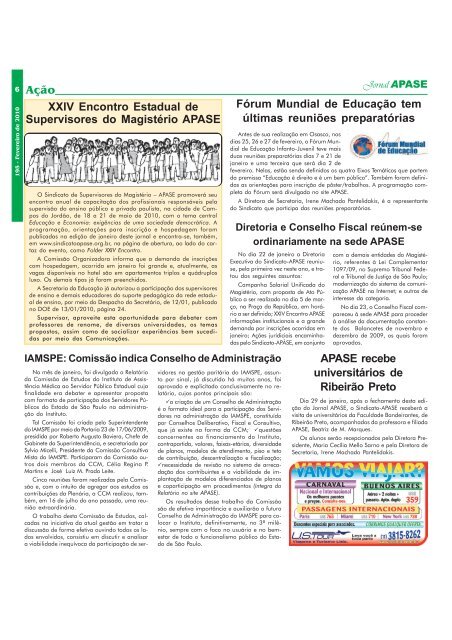 Jornal APASE - 195 - fevereiro/2010