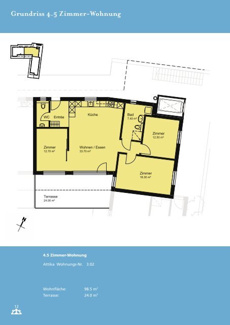 Grundriss 2.5 Zimmer-Wohnung - VERIT Immobilien