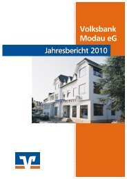 Jahresbericht 2010 freePDF High Quality - Volksbank Modau eG