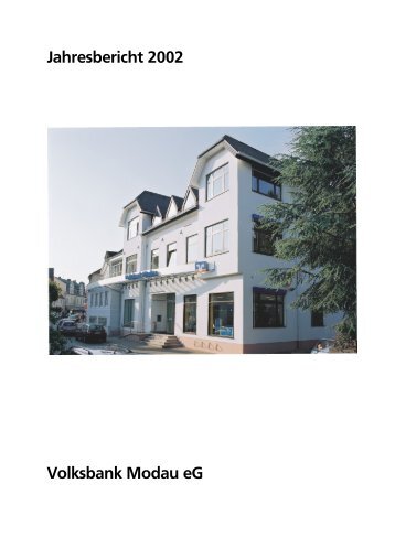 Jahresbericht 2002 Volksbank Modau eG
