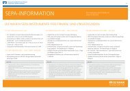 SEPA Factsheets - Volksbank Mittelhessen