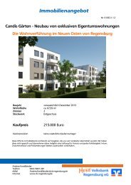Neubau von 2 - Volksbank Regensburg eG